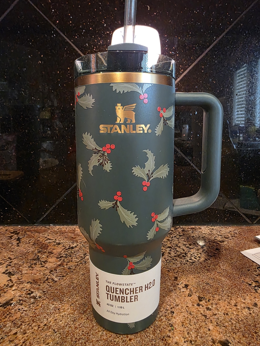Stanley Quencher H2.0 Tumbler - Green Holly